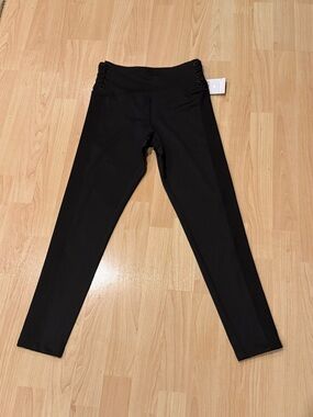 Forever 21 NWT Black High-Rise Stretch Leggings with Lace-up Sides - Size S